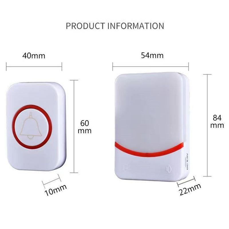 NNEDSZ Wireless Doorbell With Remote Control And Flashing Light - Cmf1188-11