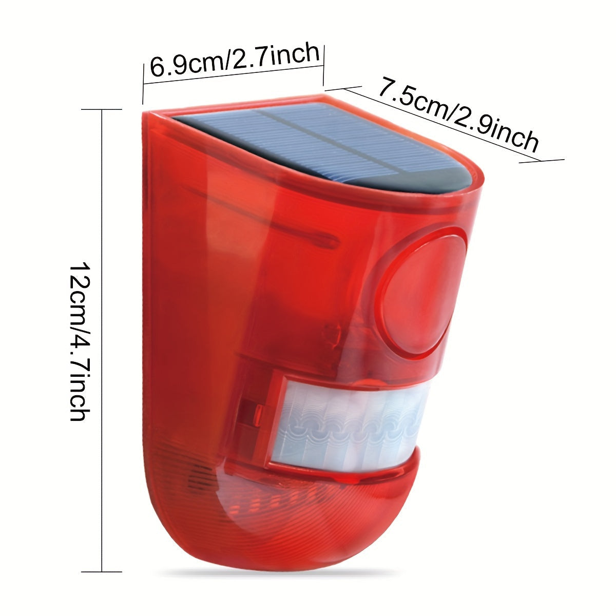 NNETM Solar Alarm Lamp with Motion Sensor Siren