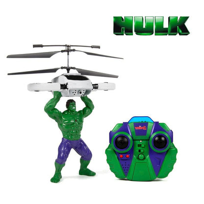 MARVEL Officially Licensed Avengers 2CH IR RC Helicopter Iron Man Captain America Hulk Spider-Man Deadpool Wolverine Remote Control Jet with LED Lights & Twin Rotors for Stable Control