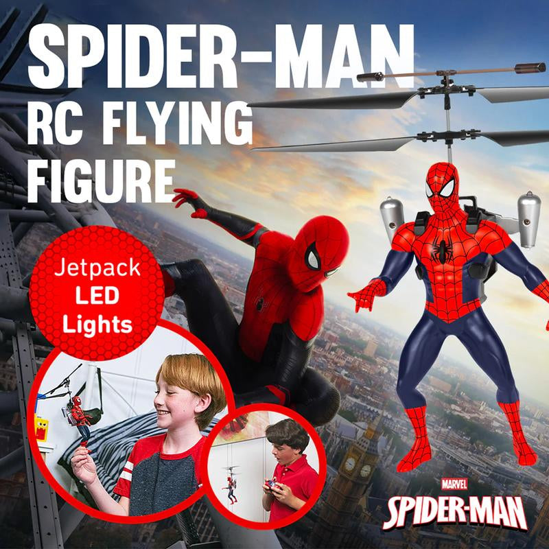 MARVEL Officially Licensed Avengers 2CH IR RC Helicopter Iron Man Captain America Hulk Spider-Man Deadpool Wolverine Remote Control Jet with LED Lights & Twin Rotors for Stable Control