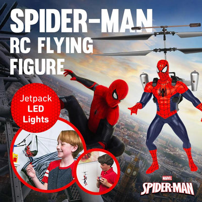 MARVEL Officially Licensed Avengers 2CH IR RC Helicopter Iron Man Captain America Hulk Spider-Man Deadpool Wolverine Remote Control Jet with LED Lights & Twin Rotors for Stable Control