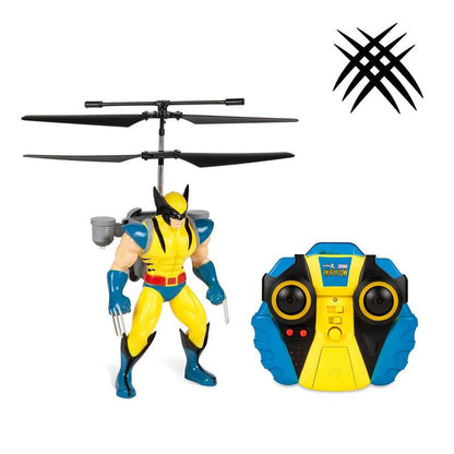 MARVEL Officially Licensed Avengers 2CH IR RC Helicopter Iron Man Captain America Hulk Spider-Man Deadpool Wolverine Remote Control Jet with LED Lights & Twin Rotors for Stable Control